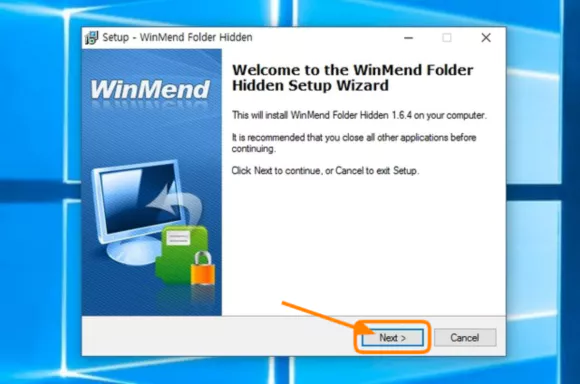 WinMend Folder Hidden 설치 마법사